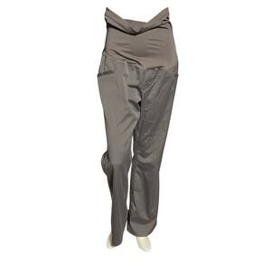 Liz Lange Maternity for Target Pants Sz 10 Sable Stretch Nylon Flare Leg